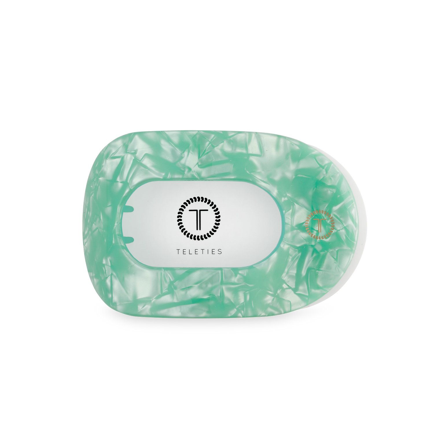 TELETIES - Flat Round Hair Clip | Medium | Spring Splash