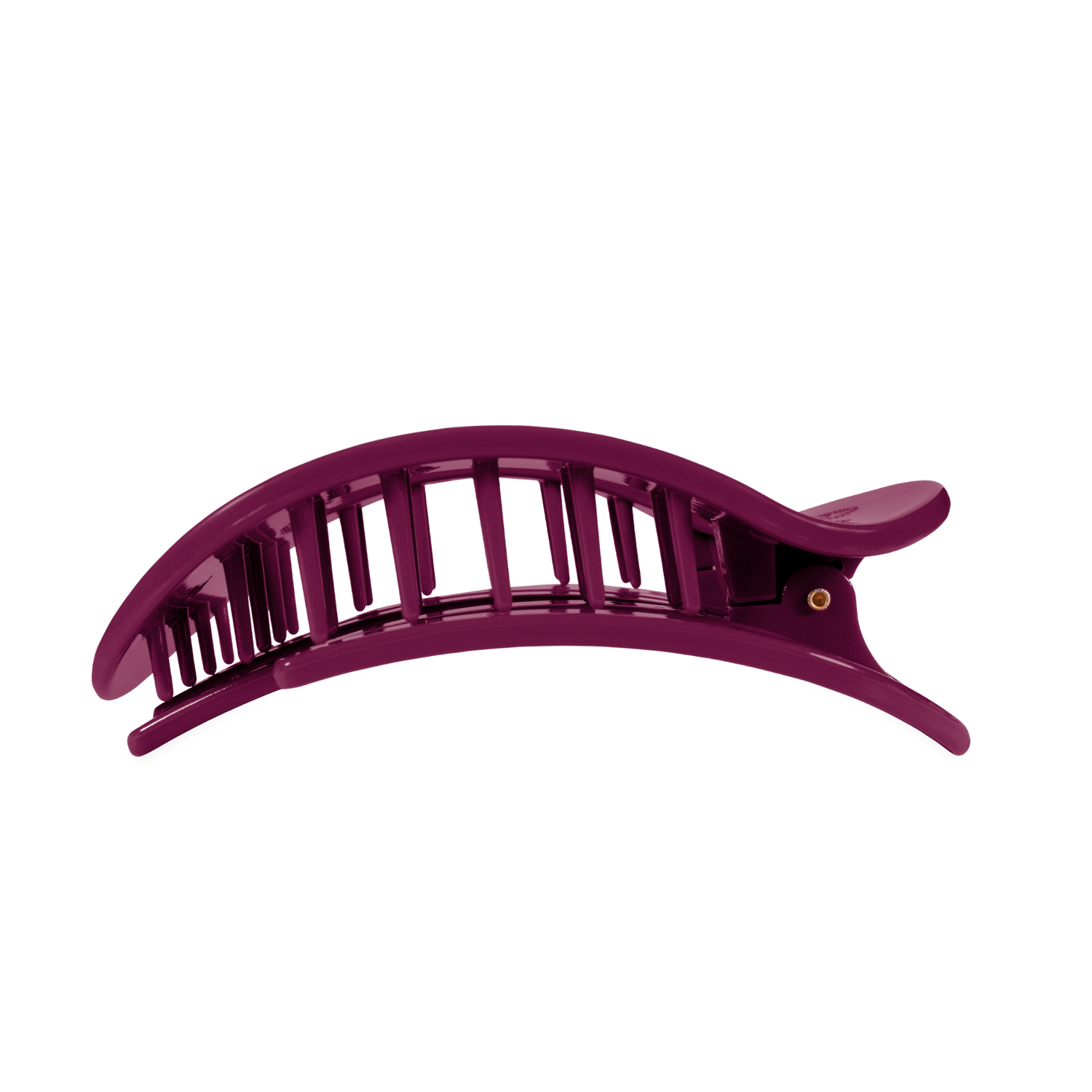 TELETIES - Mulberry Large Flat Round Hair Clip
