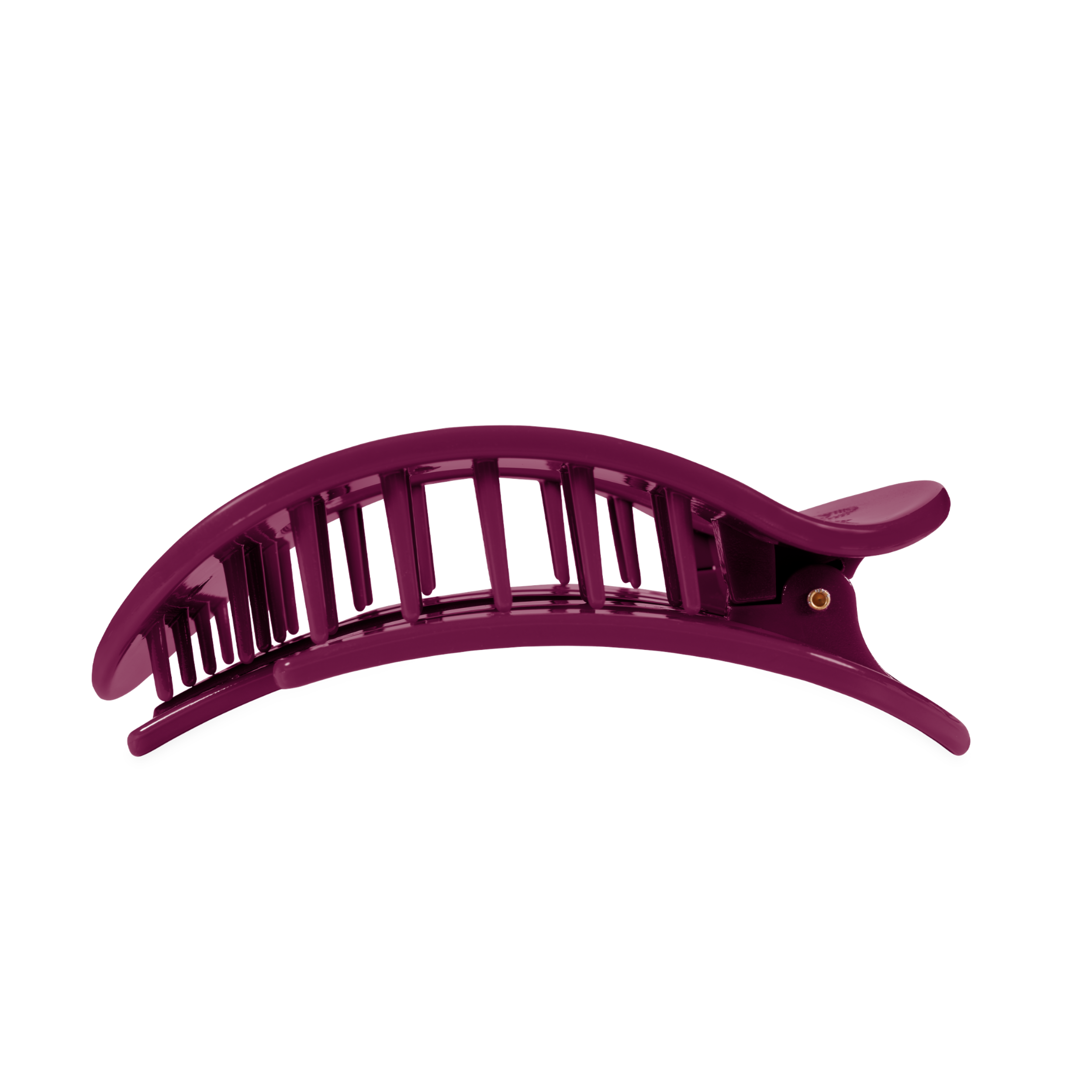 TELETIES - Mulberry Large Flat Round Hair Clip