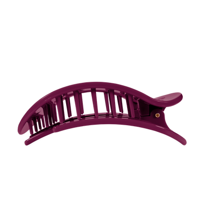 TELETIES - Mulberry Large Flat Round Hair Clip