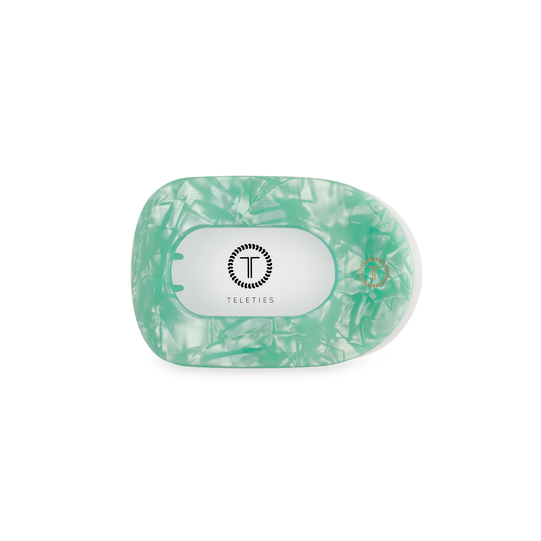TELETIES - Flat Round Hair Clip | Small | Spring Splash