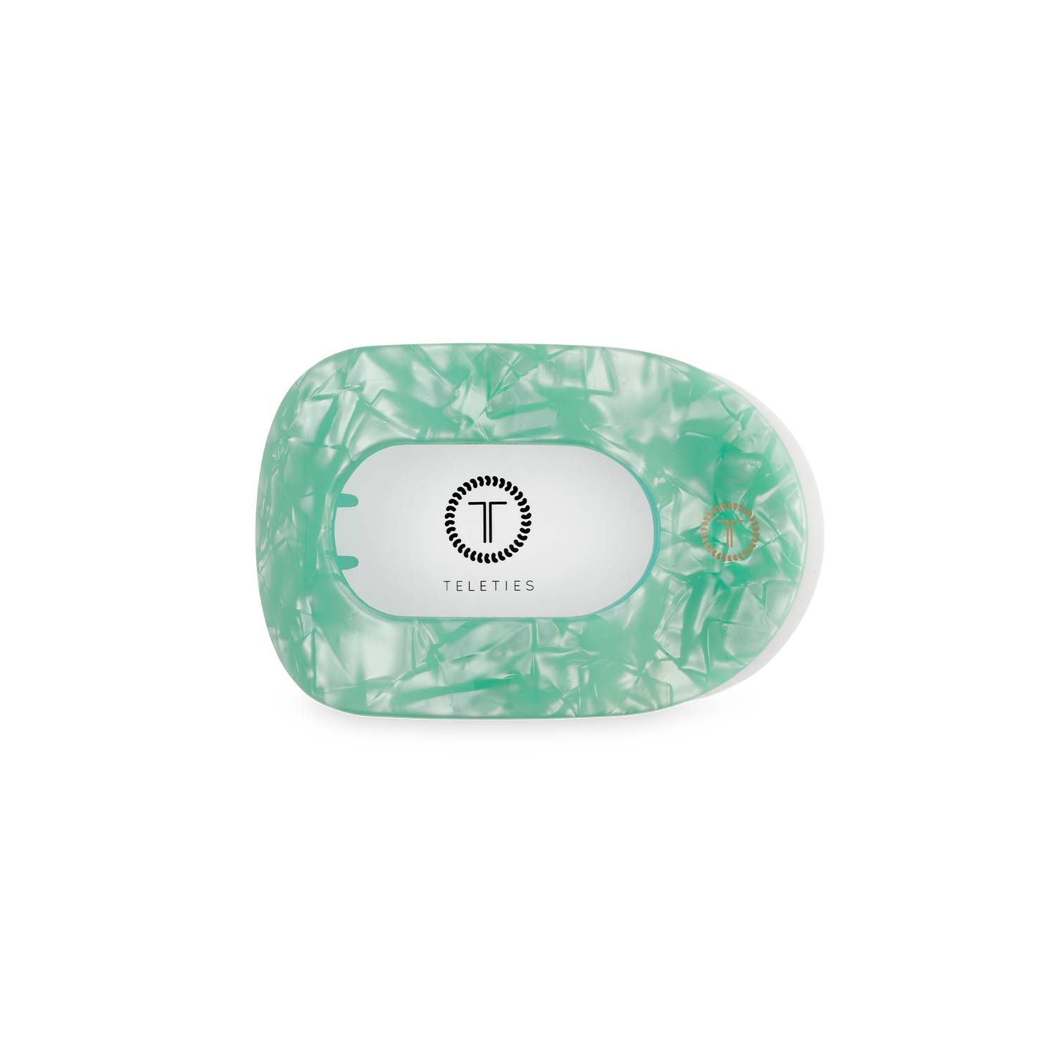 TELETIES - Flat Round Hair Clip | Small | Spring Splash