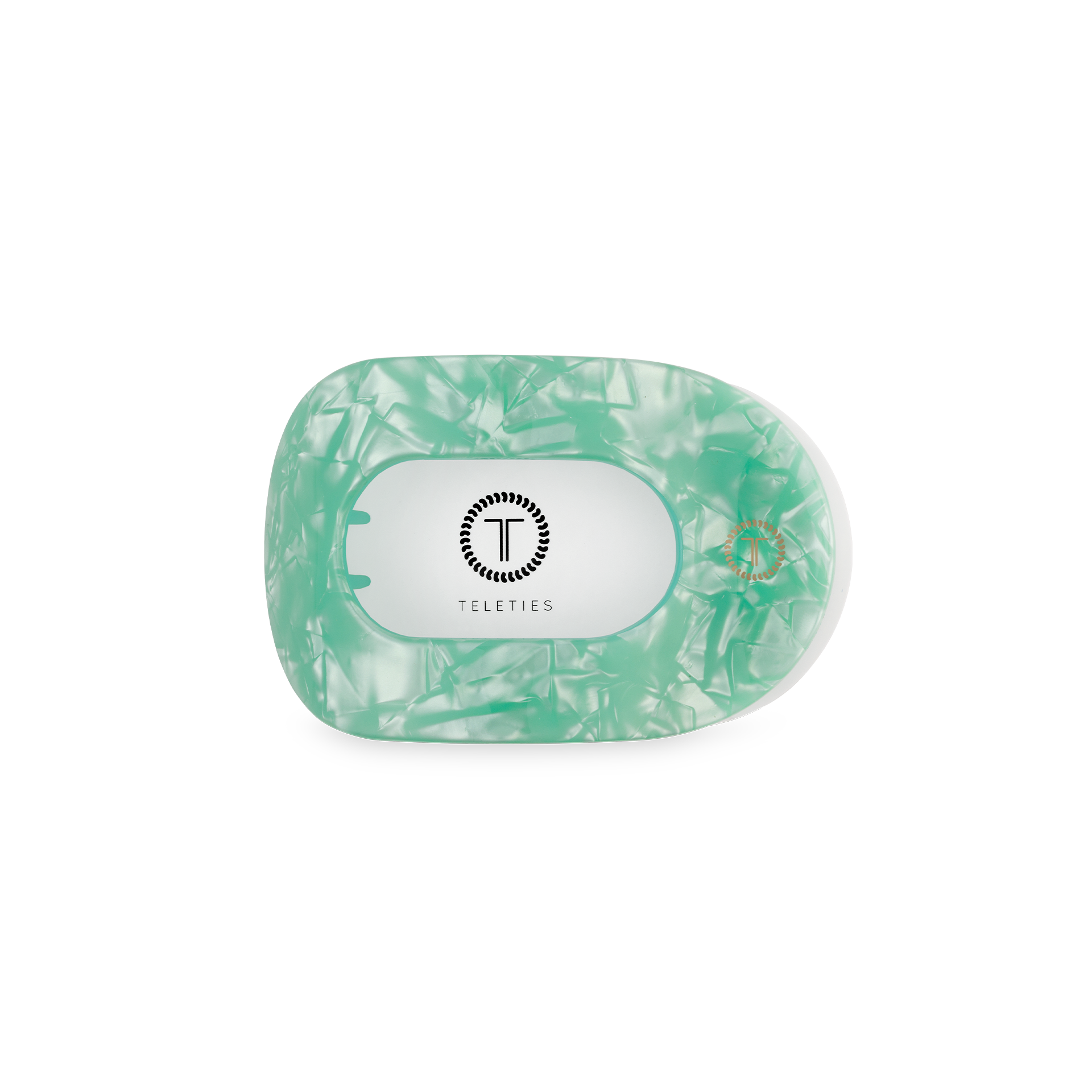 TELETIES - Flat Round Hair Clip | Small | Spring Splash