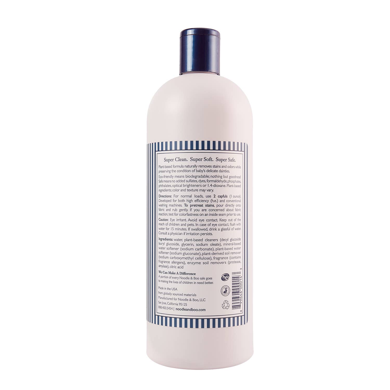 Noodle &amp; Boo, Inc. - Ultra-Safe Baby Laundry Detergent, Crème Douce, 32 oz