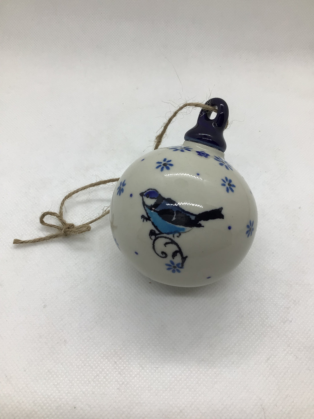 Blue Bird Round Ornament 2.5&quot;