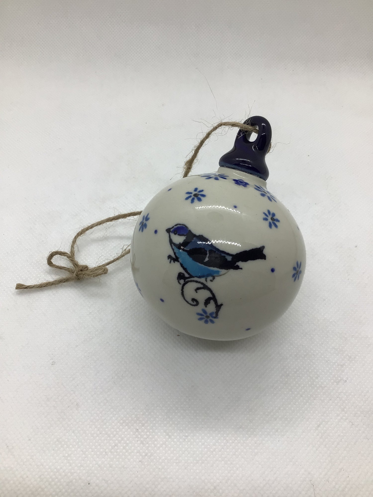Blue Bird Round Ornament 2.5&quot;