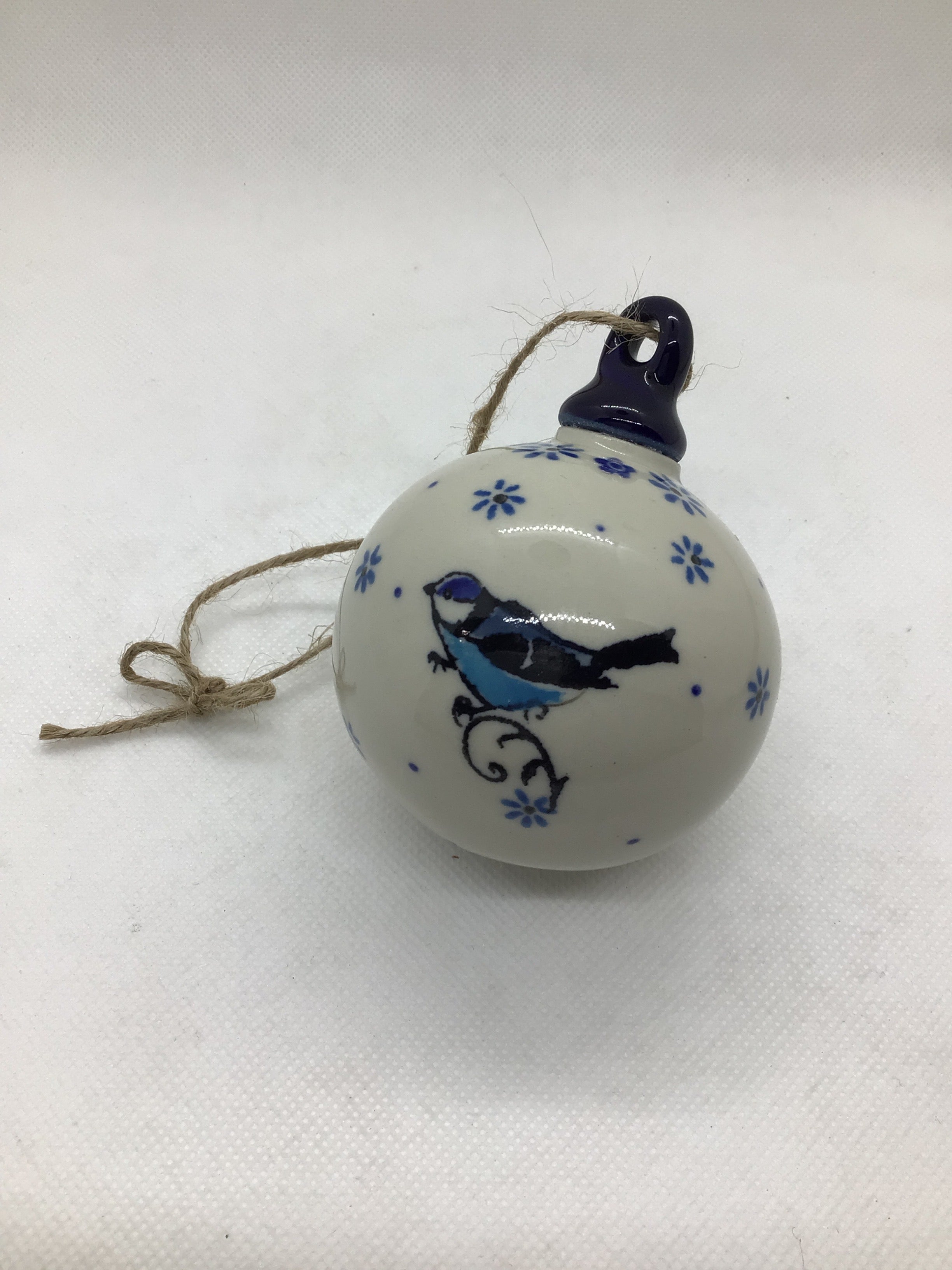 Blue Bird Round Ornament 2.5&quot;
