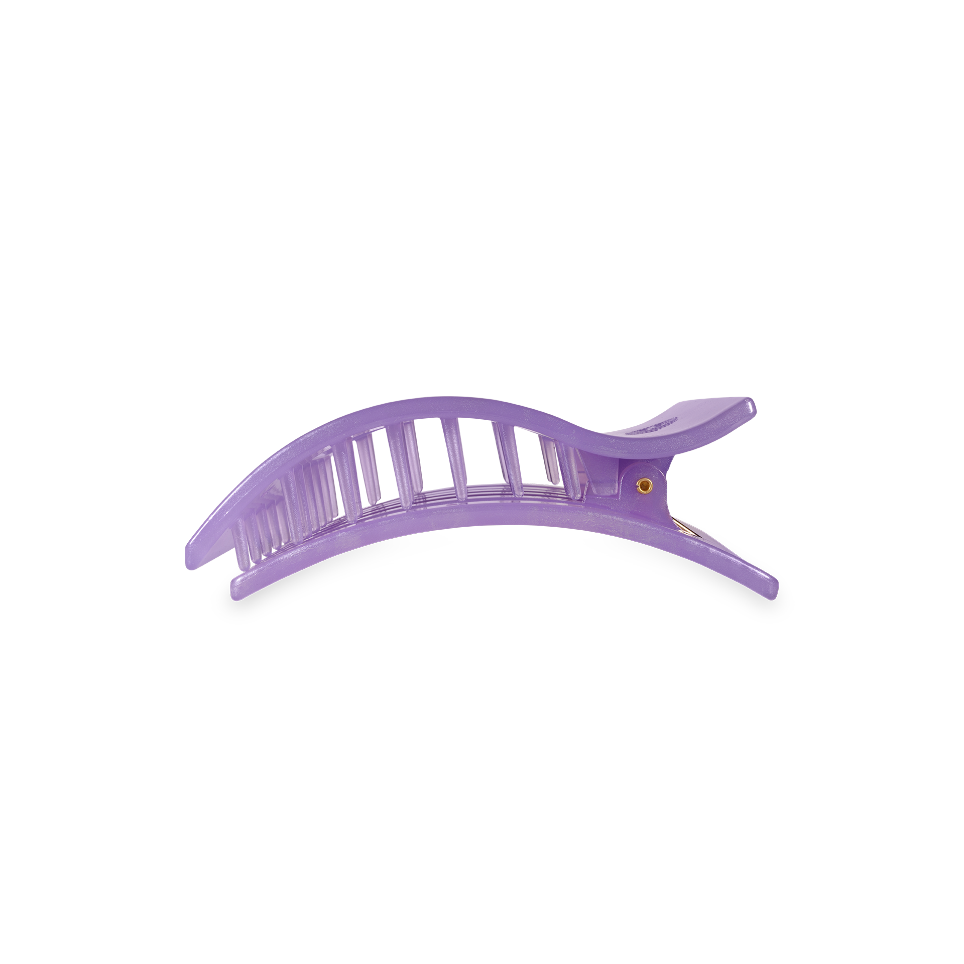 TELETIES - Flat Rectangle Hair Clip | Small | Lavender Mist