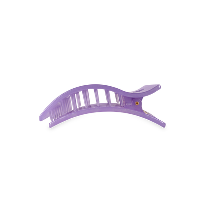 TELETIES - Flat Rectangle Hair Clip | Small | Lavender Mist