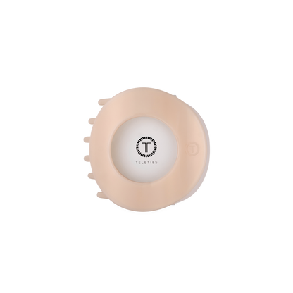 TELETIES - Almond Beige | Medium | Flat Circle Hair Clip
