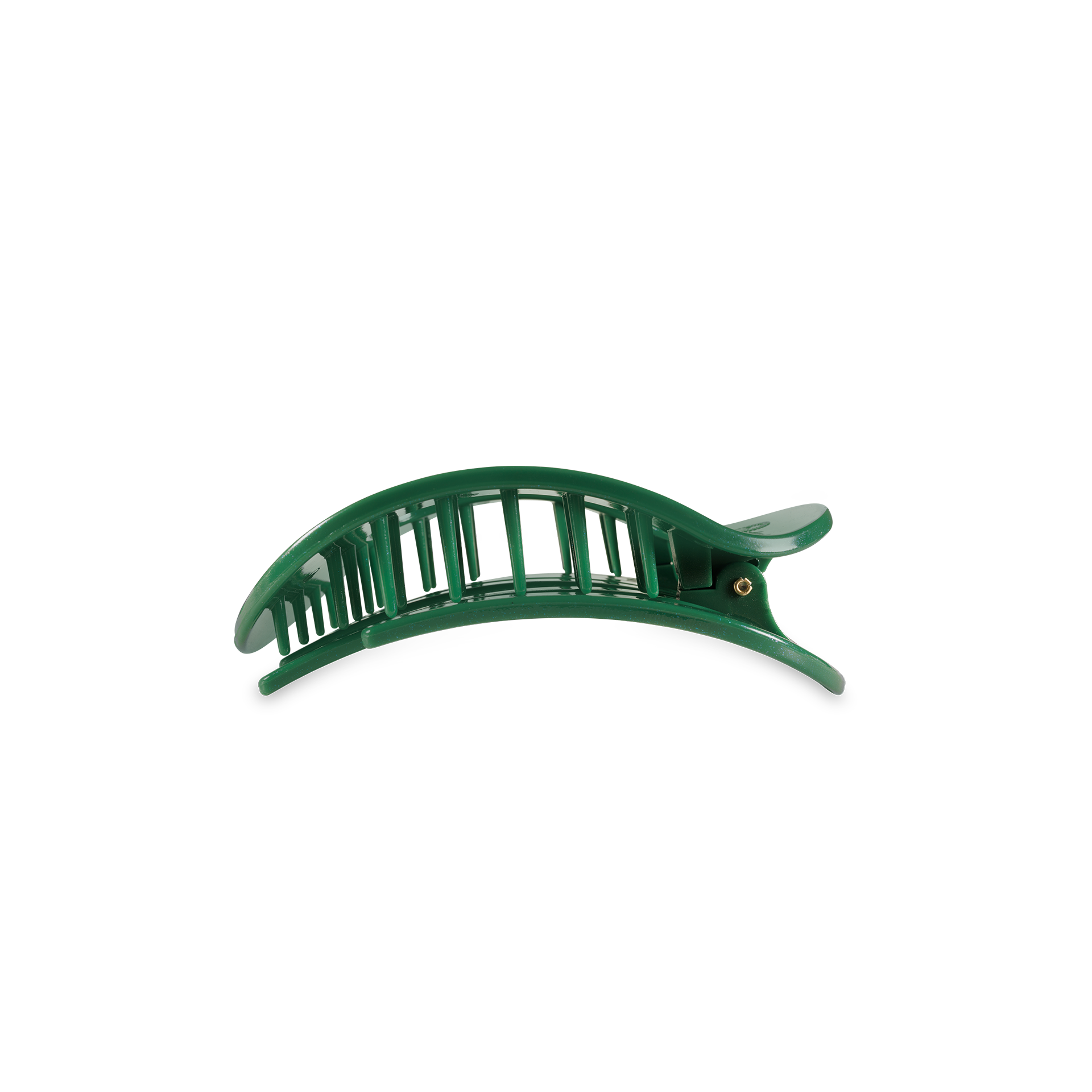 TELETIES - Round Flat Hair Clip | Small | Mistletoe