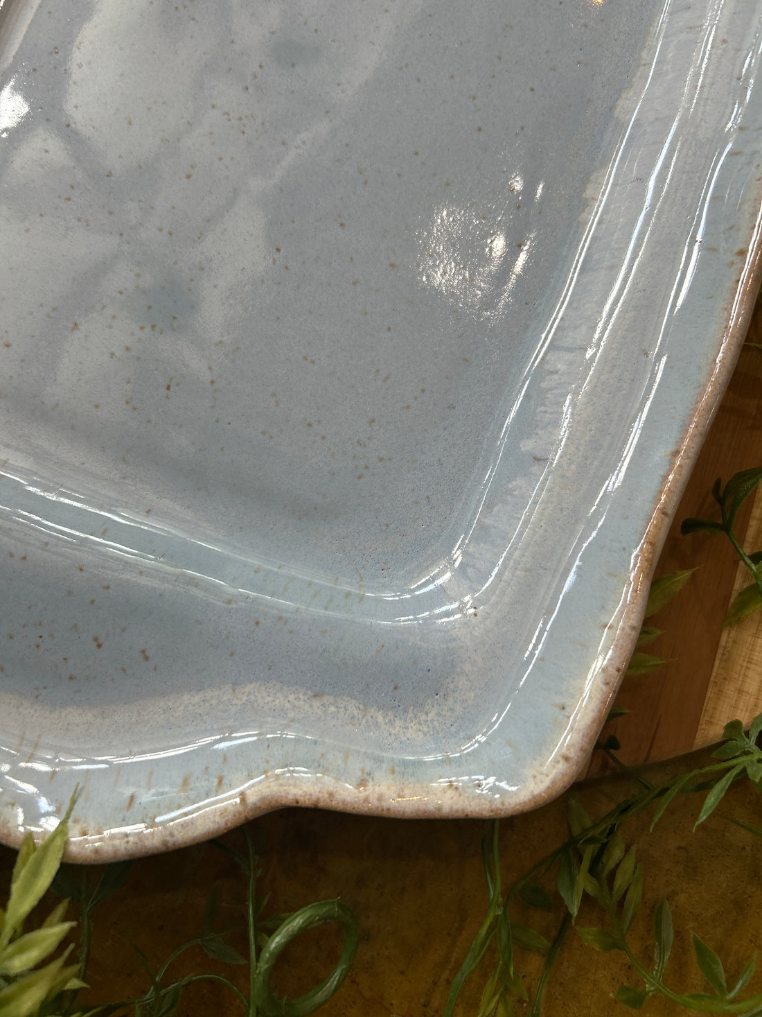 Rectangle Tray w/Handles-Wisteria