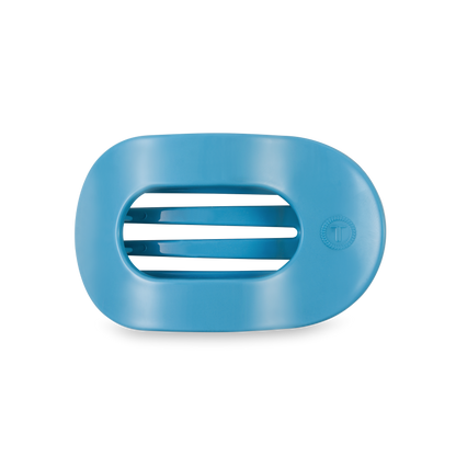 TELETIES - Flat Round Hair Clip | Medium | Summer Sky
