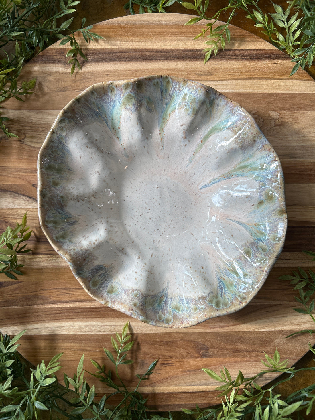 Mini Freeform Bowl-Botanical
