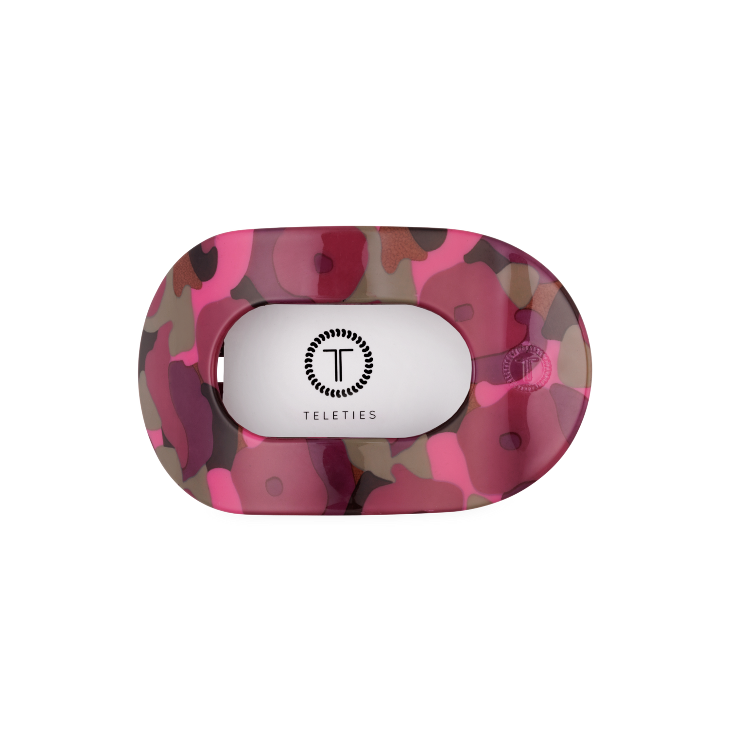 TELETIES - Garden Glam Medium Flat Round Hair Clip