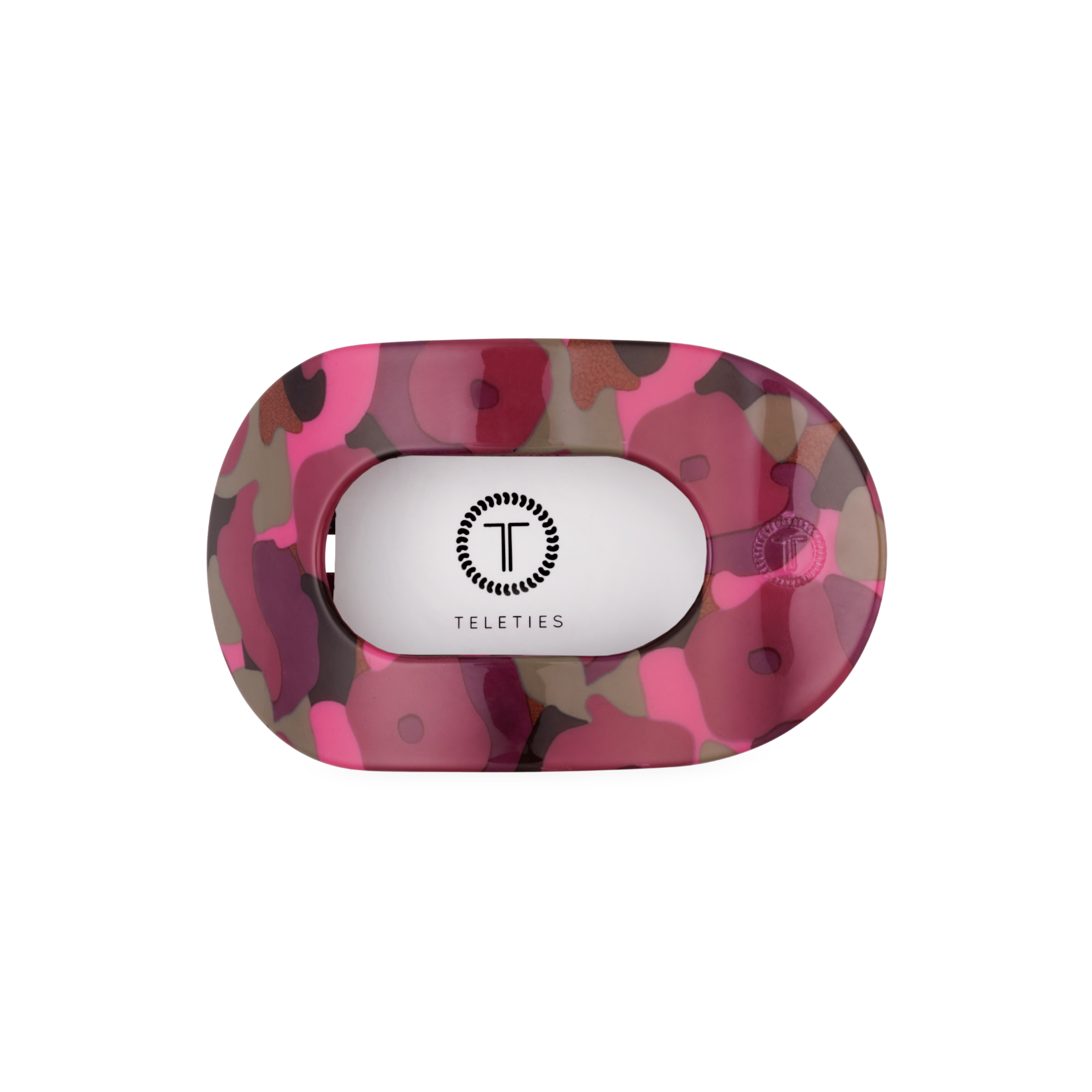 TELETIES - Garden Glam Medium Flat Round Hair Clip