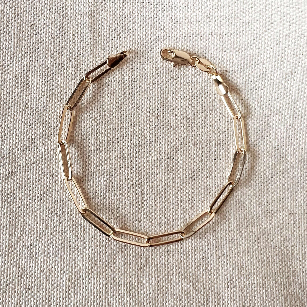 GoldFi - 18k Gold Filled Classic Paperclip Bracelet