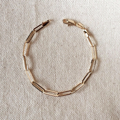 GoldFi - 18k Gold Filled Classic Paperclip Bracelet