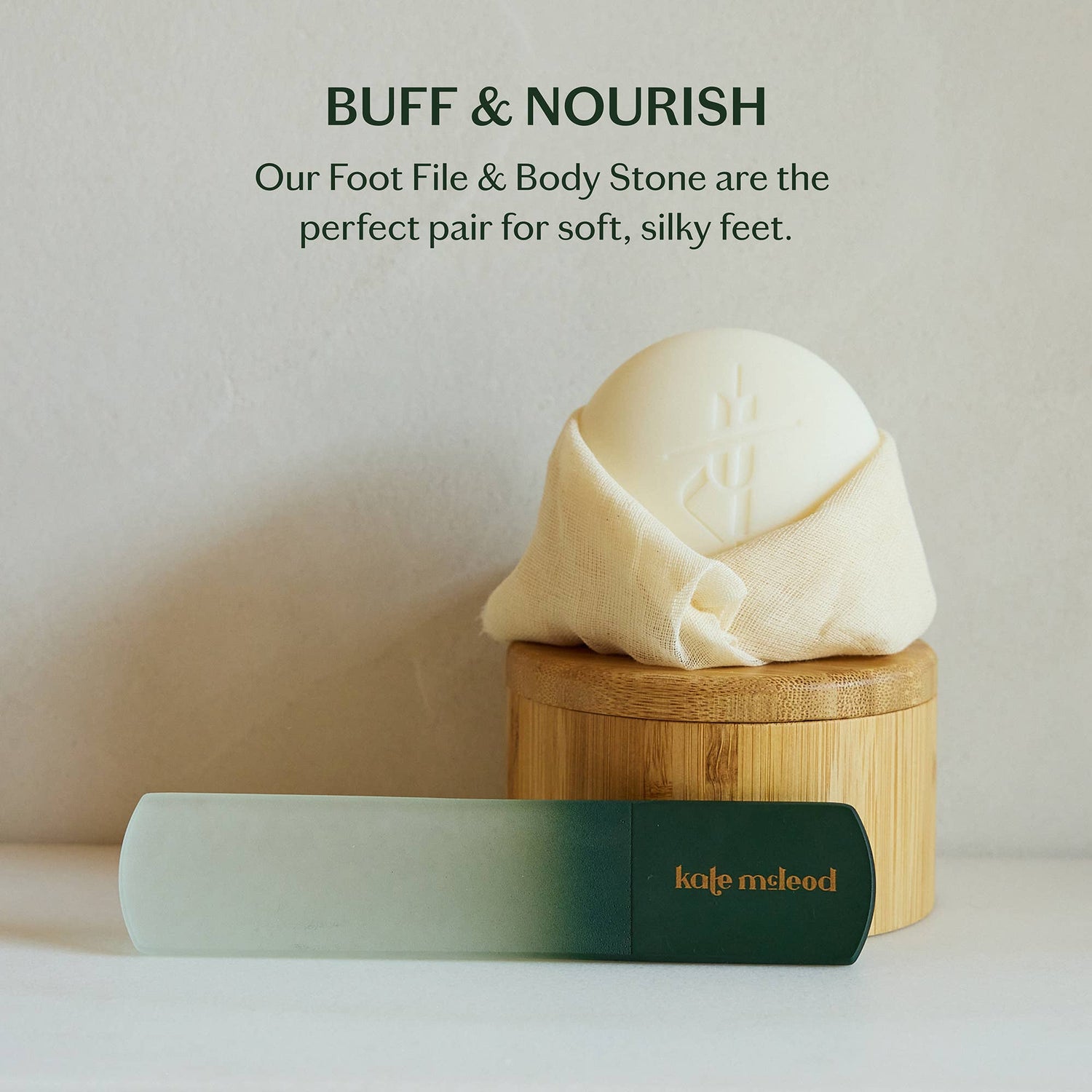 Kate McLeod - The Foot File | Glass Foot Buffer &amp; Callus Remover