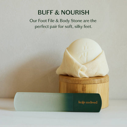 Kate McLeod - The Foot File | Glass Foot Buffer &amp; Callus Remover