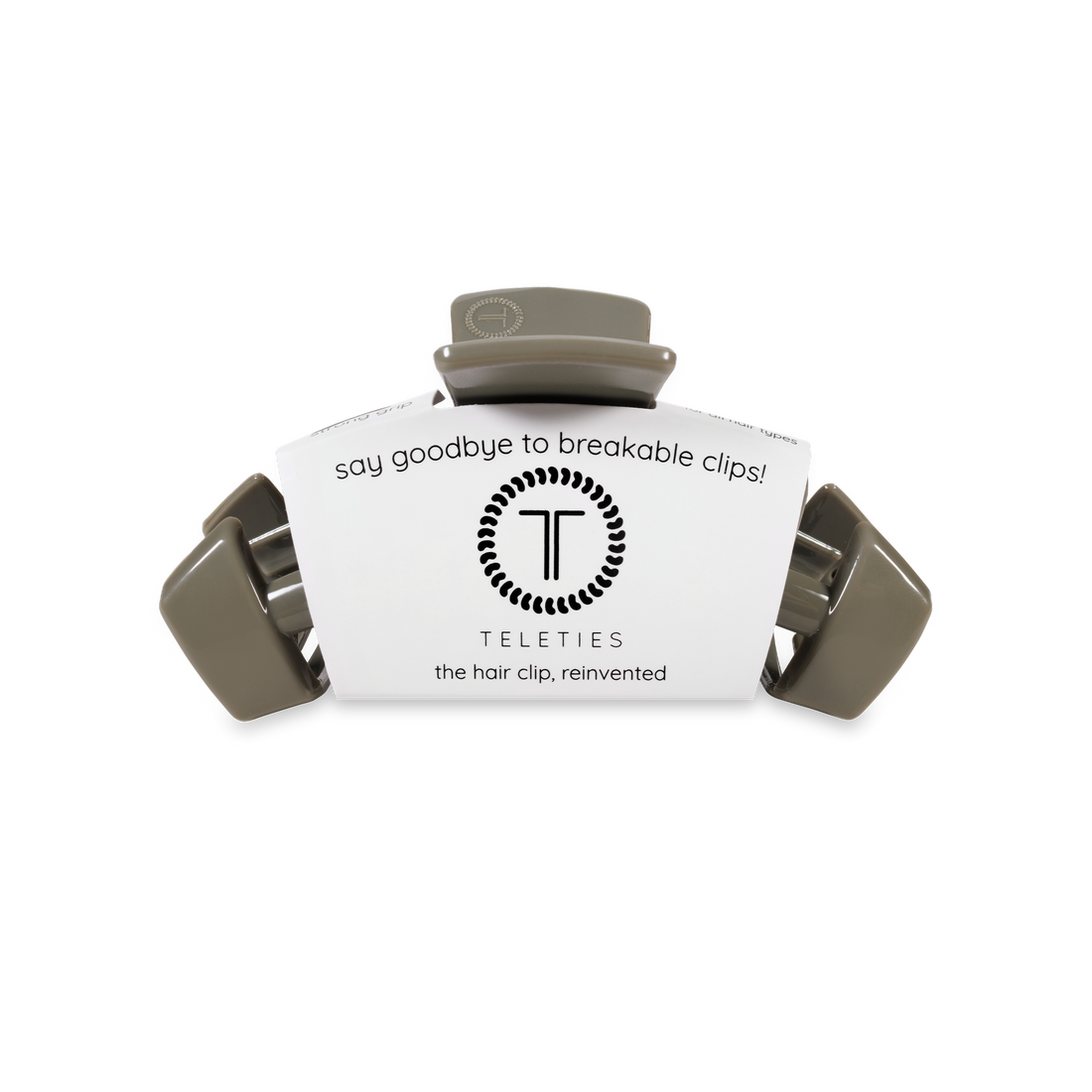 TELETIES - Classic Hair Clip | Small | Sage It Ain&