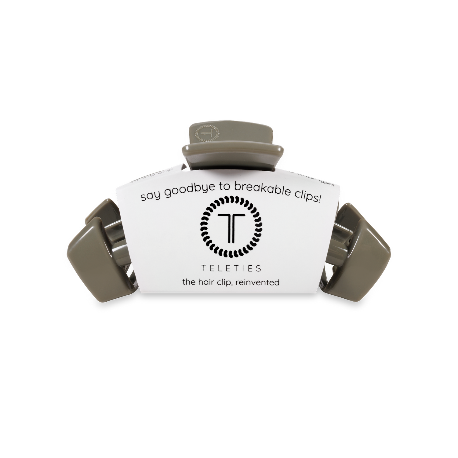 TELETIES - Classic Hair Clip | Small | Sage It Ain&