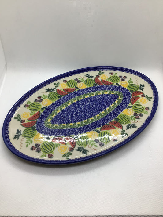 KALICH Watermelon Wonderland Oval Tray