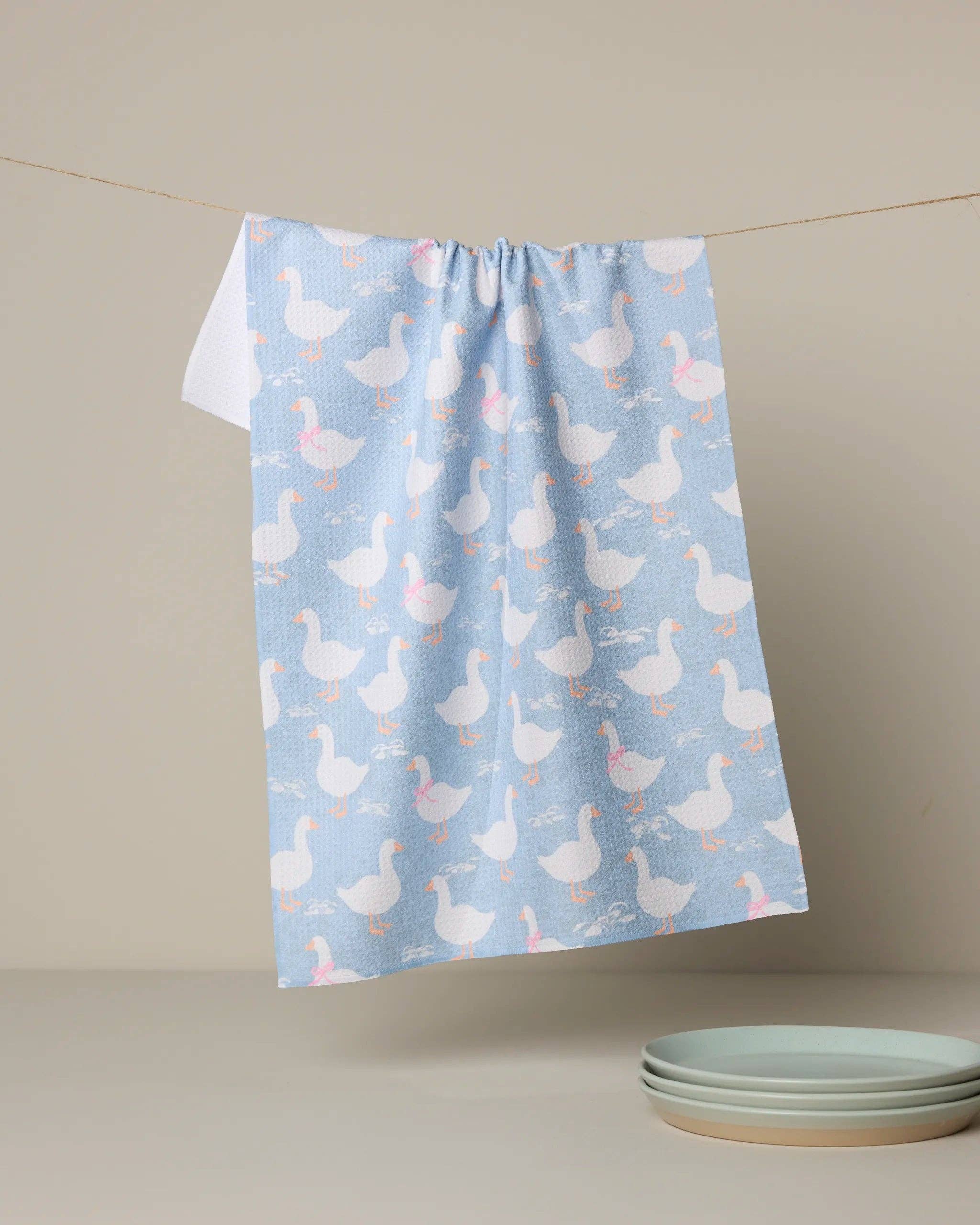 Geometry - Duck Trail Tea Towel