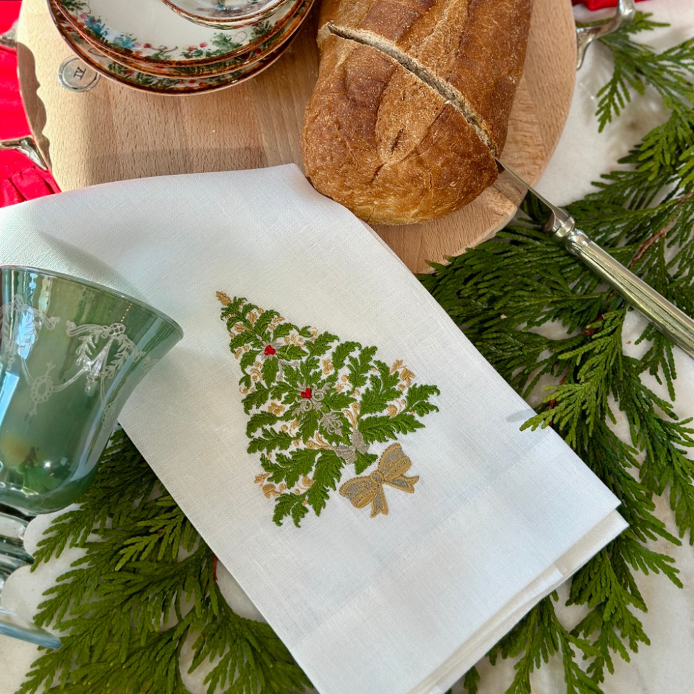 Italian Christmas Tree Towel