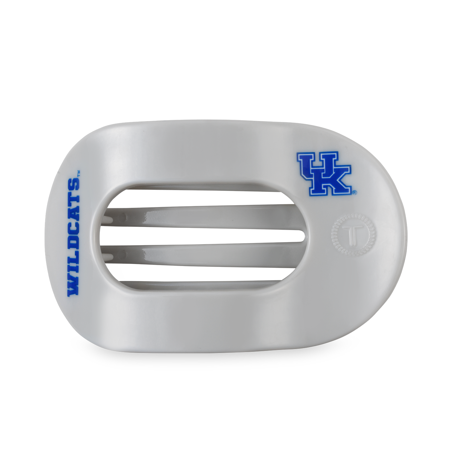 TELETIES - Flat Round Hair Clip | Large | Go Big Blue!