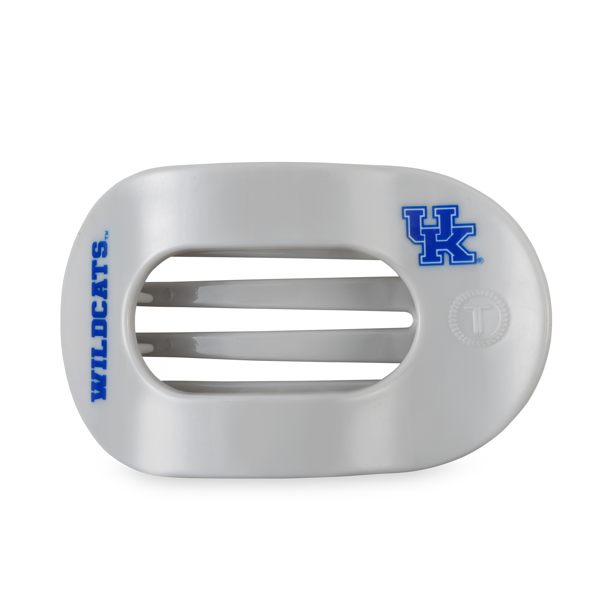 TELETIES - Flat Round Hair Clip | Large | Go Big Blue!