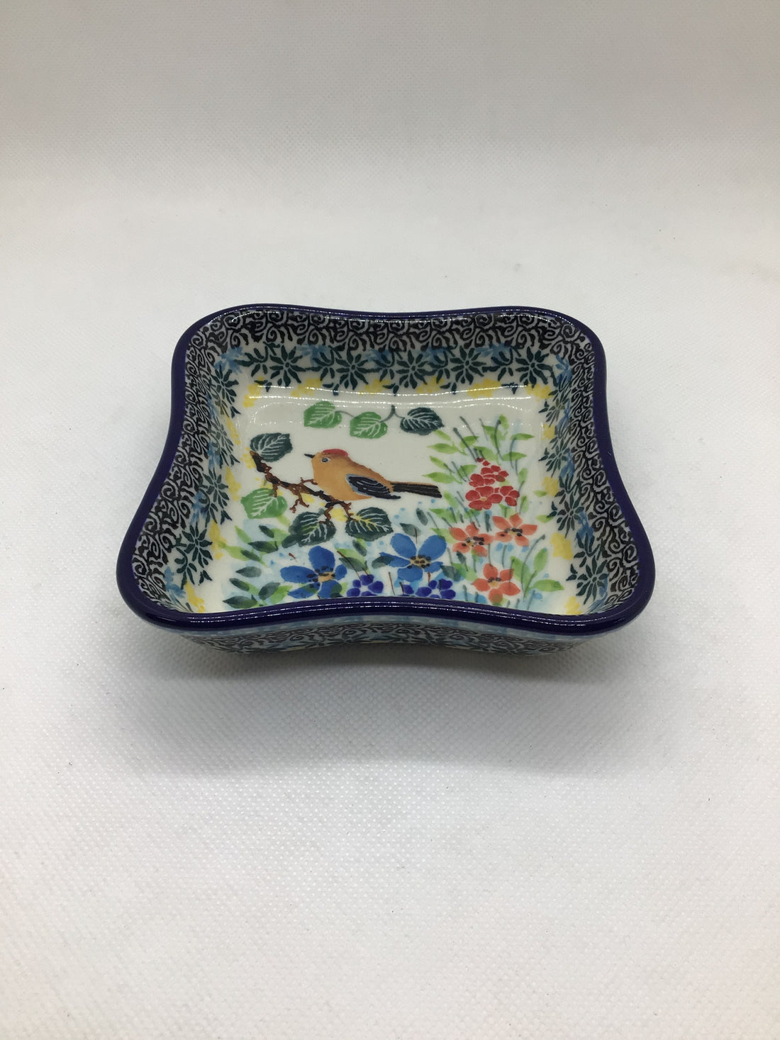 U5098 Shallow Fluted Square Bowl