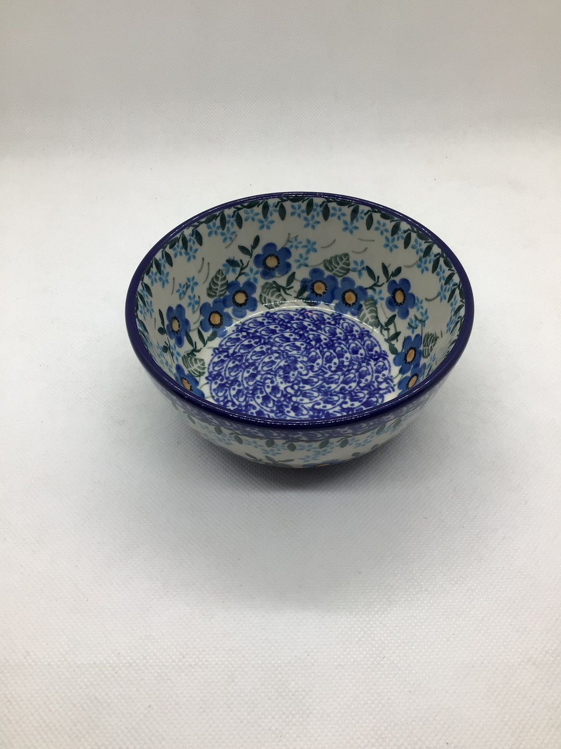 Joyful Blue Ice Cream Bowl 4.5&