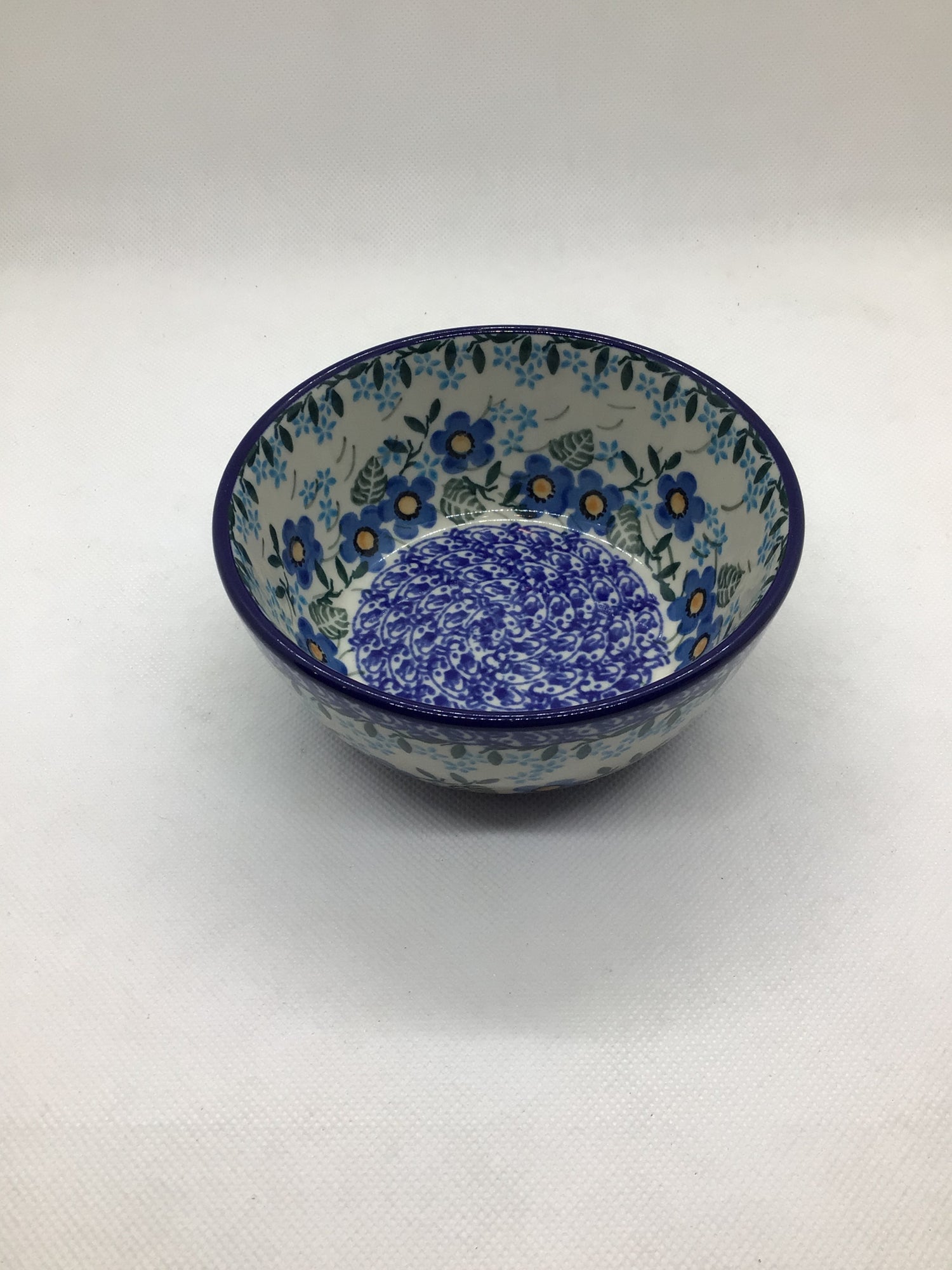 Joyful Blue Ice Cream Bowl 4.5&