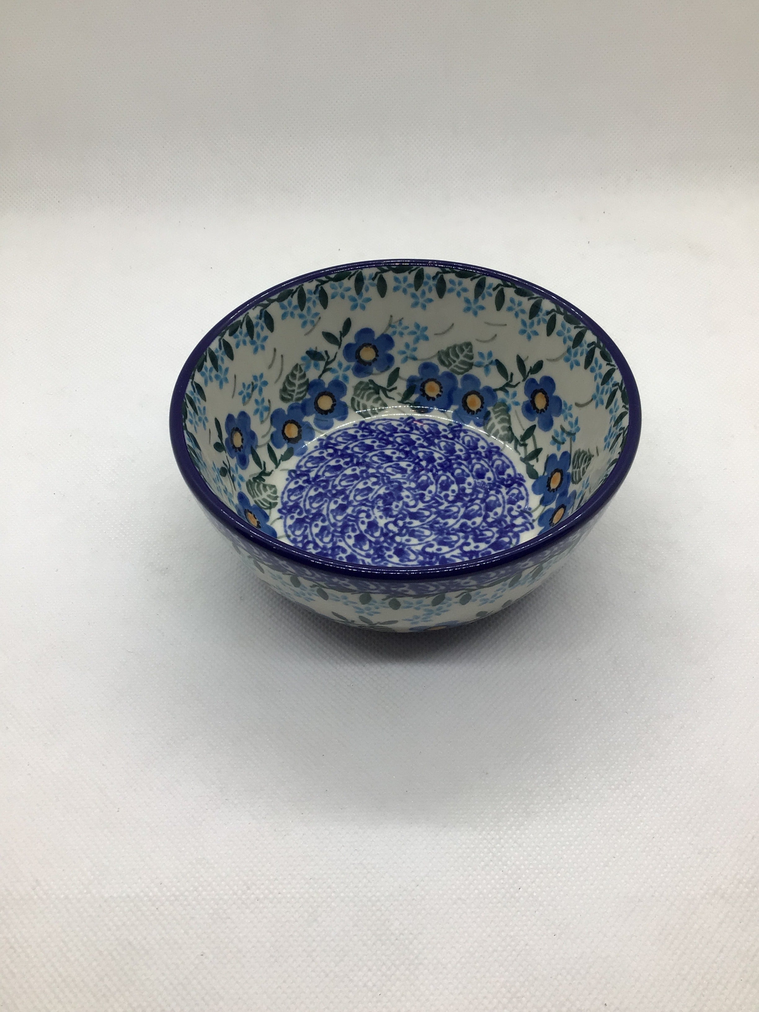 Joyful Blue Ice Cream Bowl 4.5&