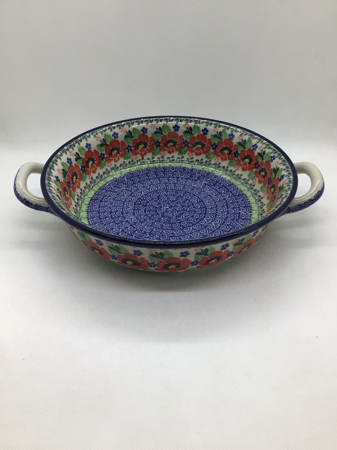 Danish Garden Round Baker w/Handles 8&quot;