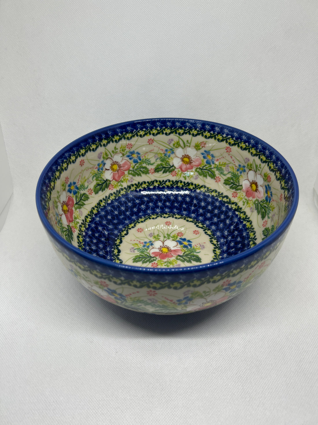 KALICH Pink Dogwood Nesting Bowl 9&quot;
