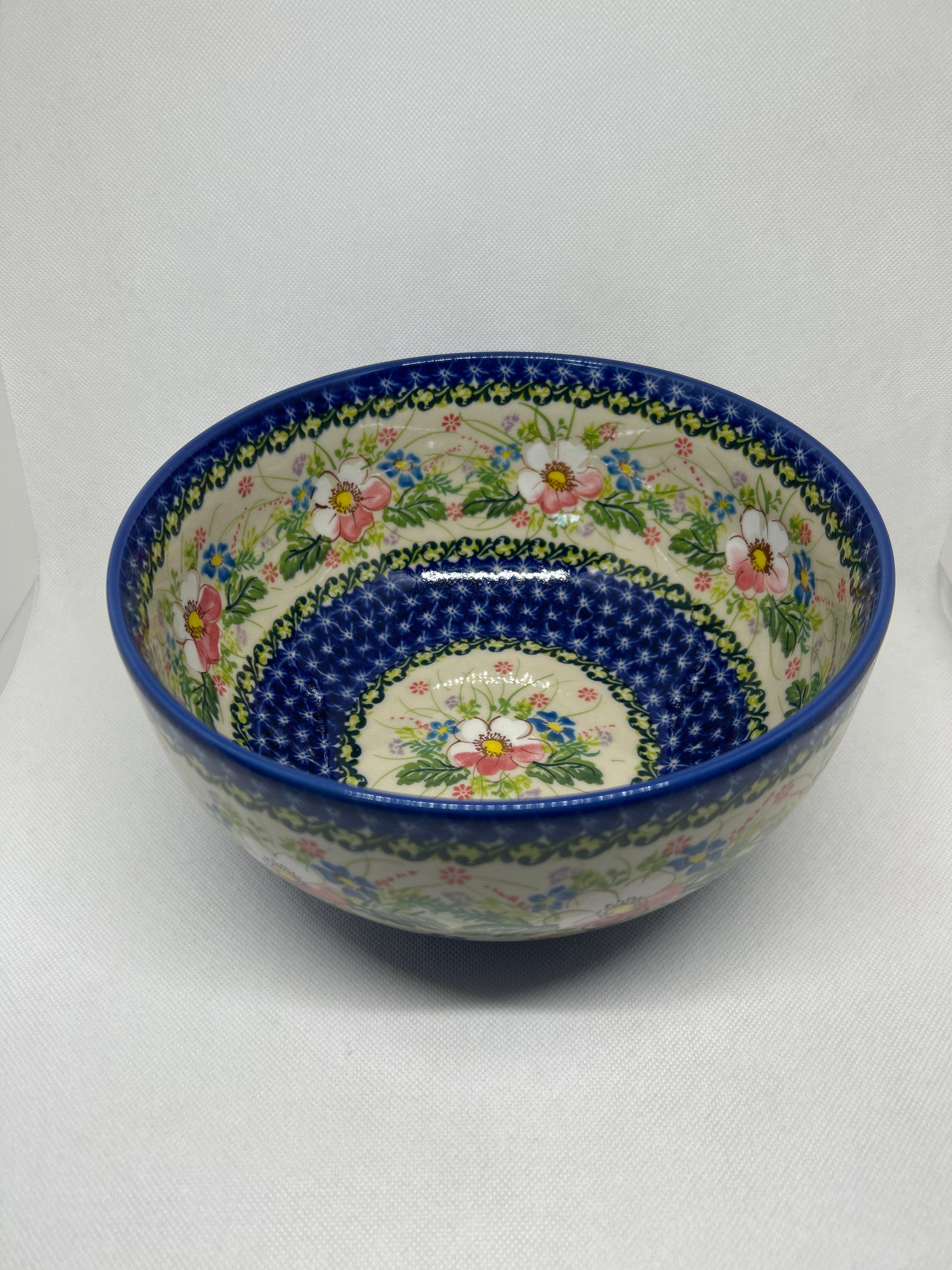 KALICH Pink Dogwood Nesting Bowl 9&quot;