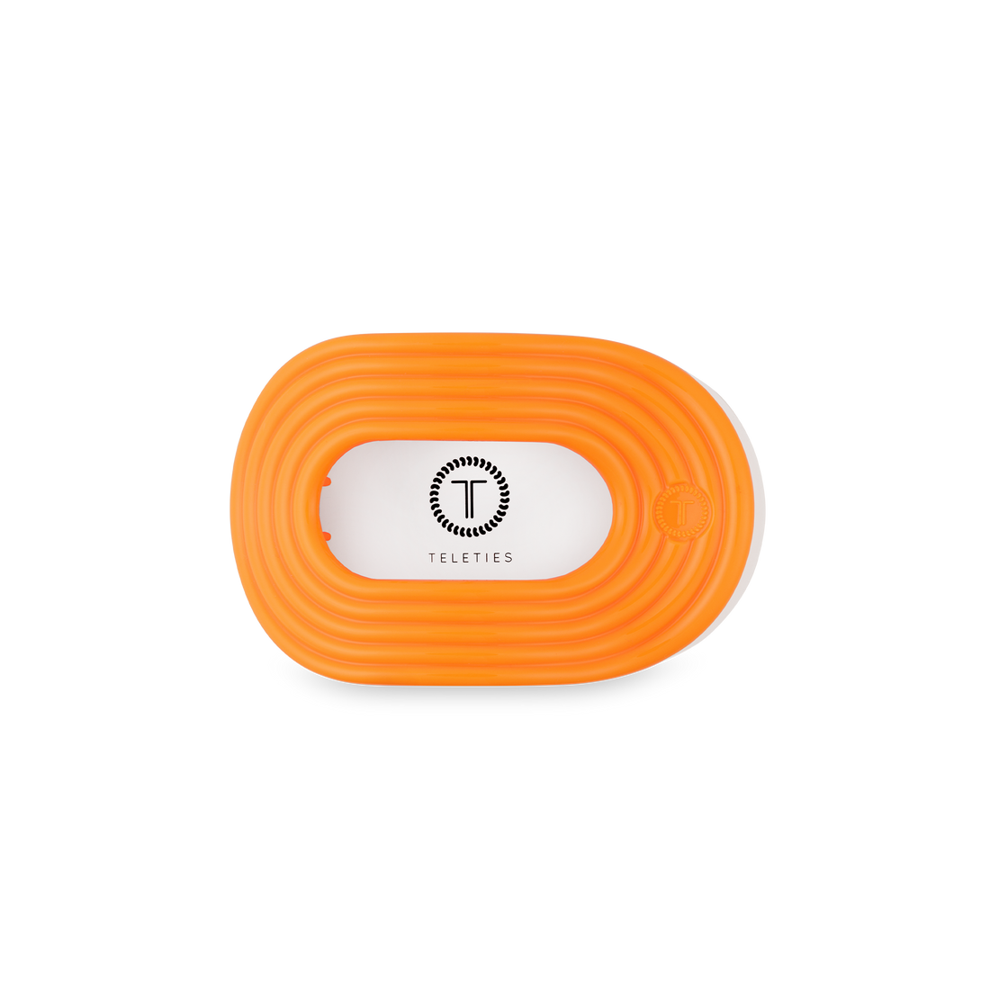 TELETIES - Flat Round Hair Clip | Small | Day Rave