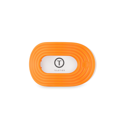 TELETIES - Flat Round Hair Clip | Small | Day Rave