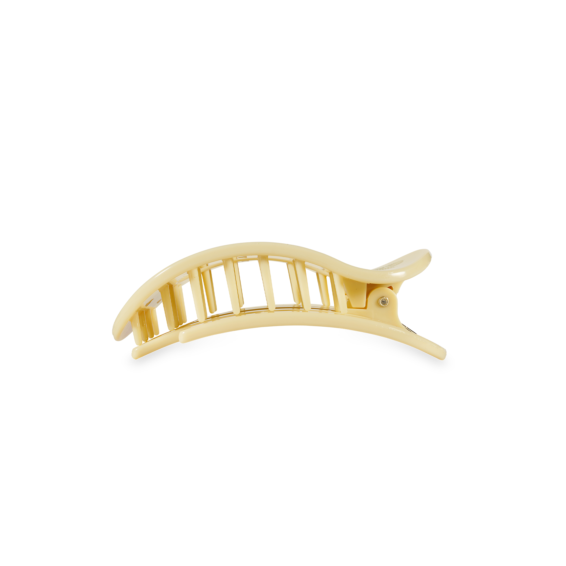 Flat Round Hair Clip | Small | Butter Yellow