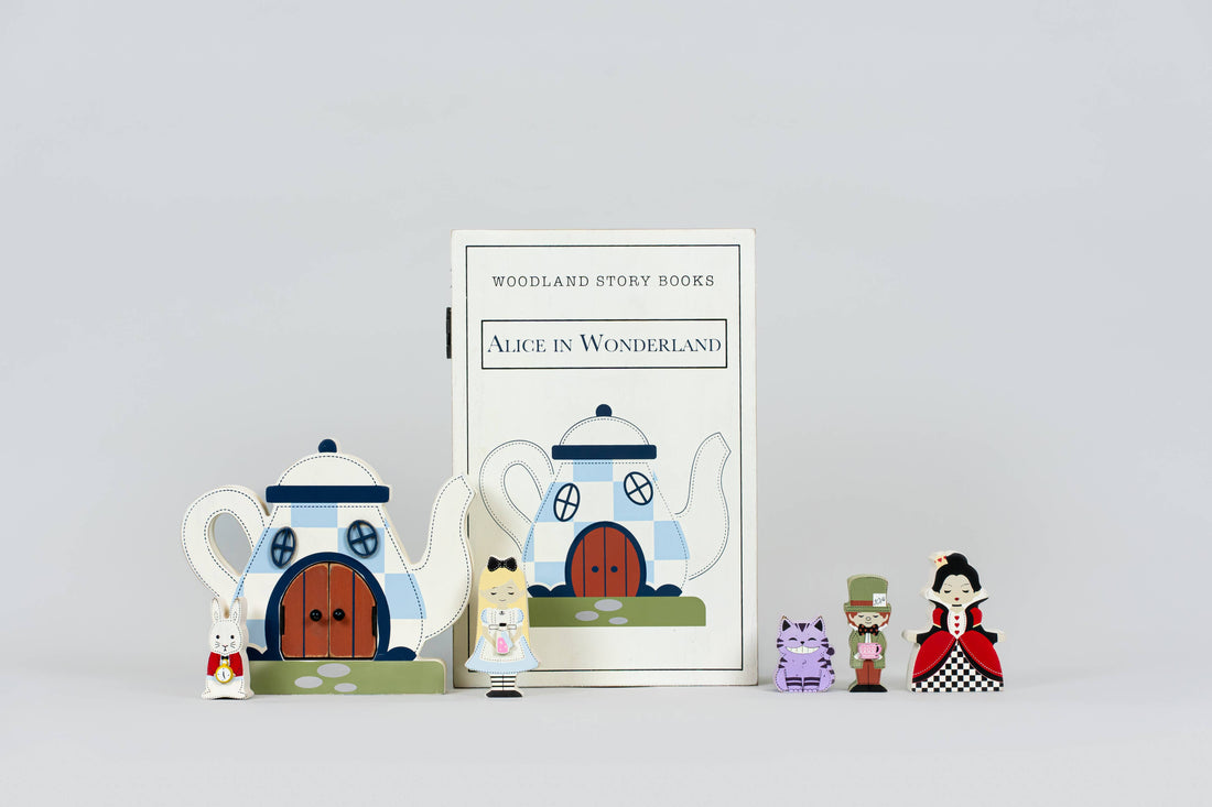 Adams &amp; Co. Woodland Storybook Gift Set Alice Wonderland