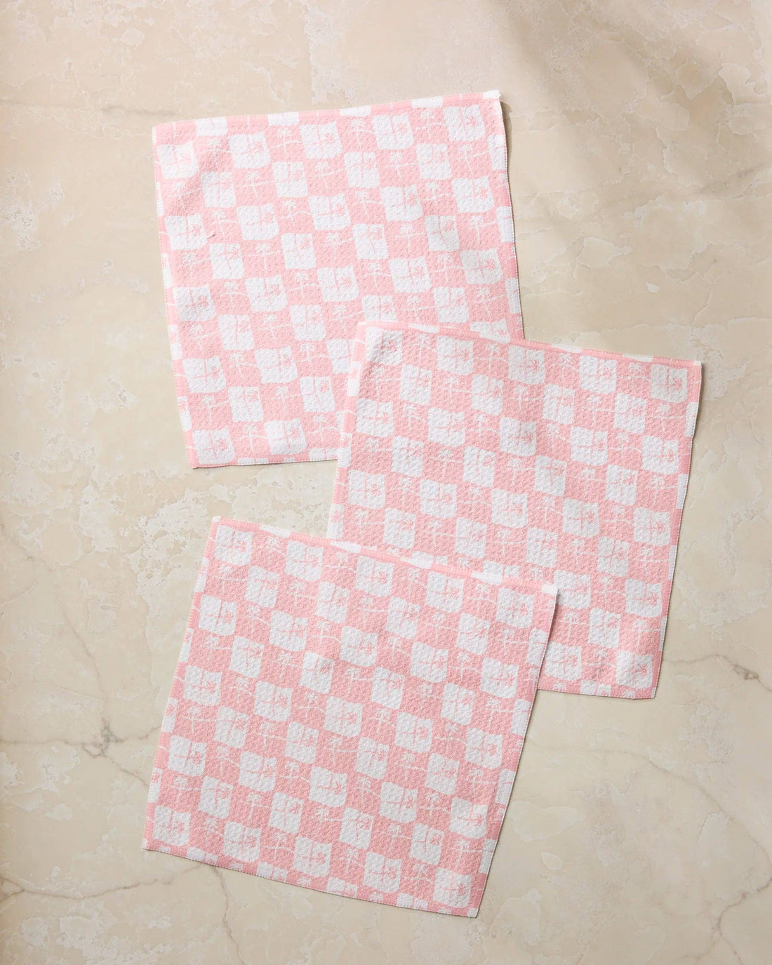 Geometry - La Brisa Pink Dishcloth Set