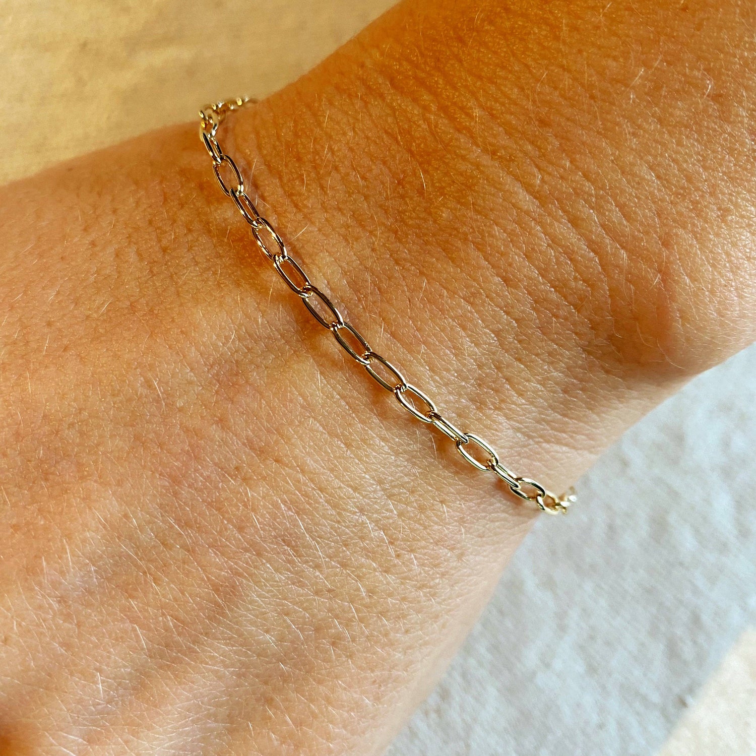 GoldFi - 18k Gold Filled 2.5mm Cable Link Bracelet