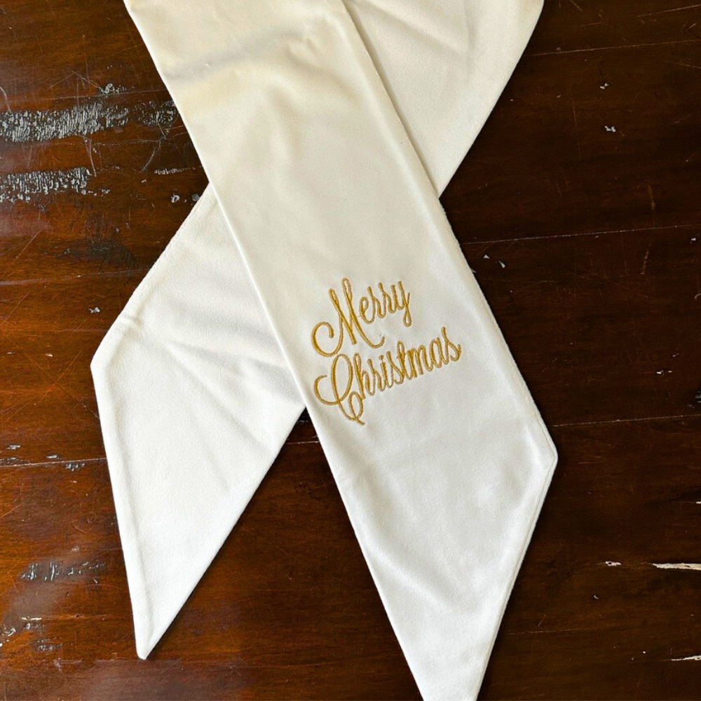 Merry Christmas Velvet Sash