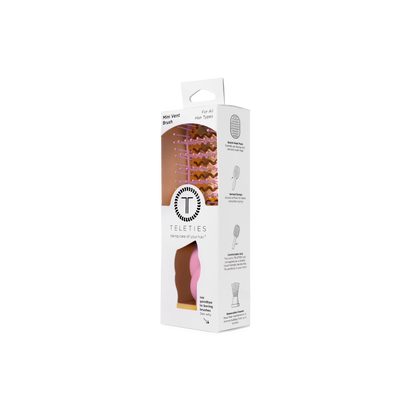 TELETIES - Mini Vent Brush | Bubblegum Pink