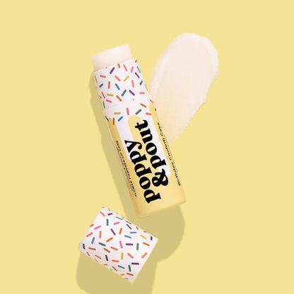 Poppy &amp; Pout - Lip Balm, Birthday Confetti Cake, Yellow