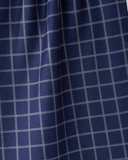 Geometry - Harbor Plaid Tea Towel
