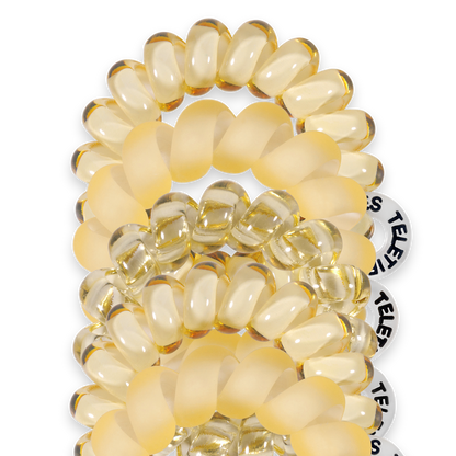 Spiral Hair Coils | Tiny | Butter Yellow Hair Ties