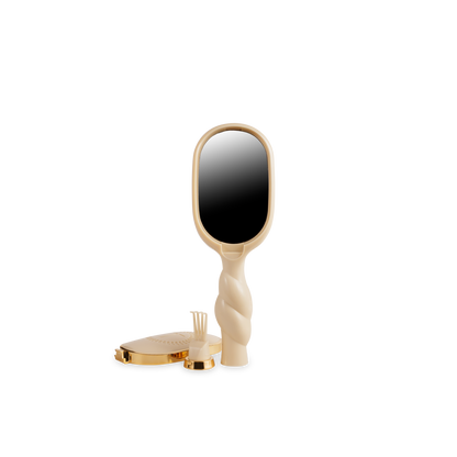 TELETIES - Mini Detangler Brush for Medium Hair - Tan